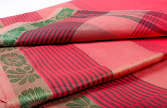 Indian Red Chettinad Cotton Saree