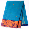 Denim Blue Chettinad Cotton Saree