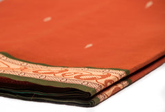 Cardinal Red Chettinad Cotton Saree