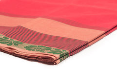 Indian Red Chettinad Cotton Saree