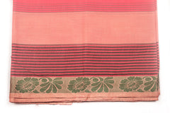 Indian Red Chettinad Cotton Saree