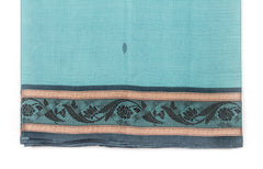 Glacier Blue Chettinad Cotton Saree