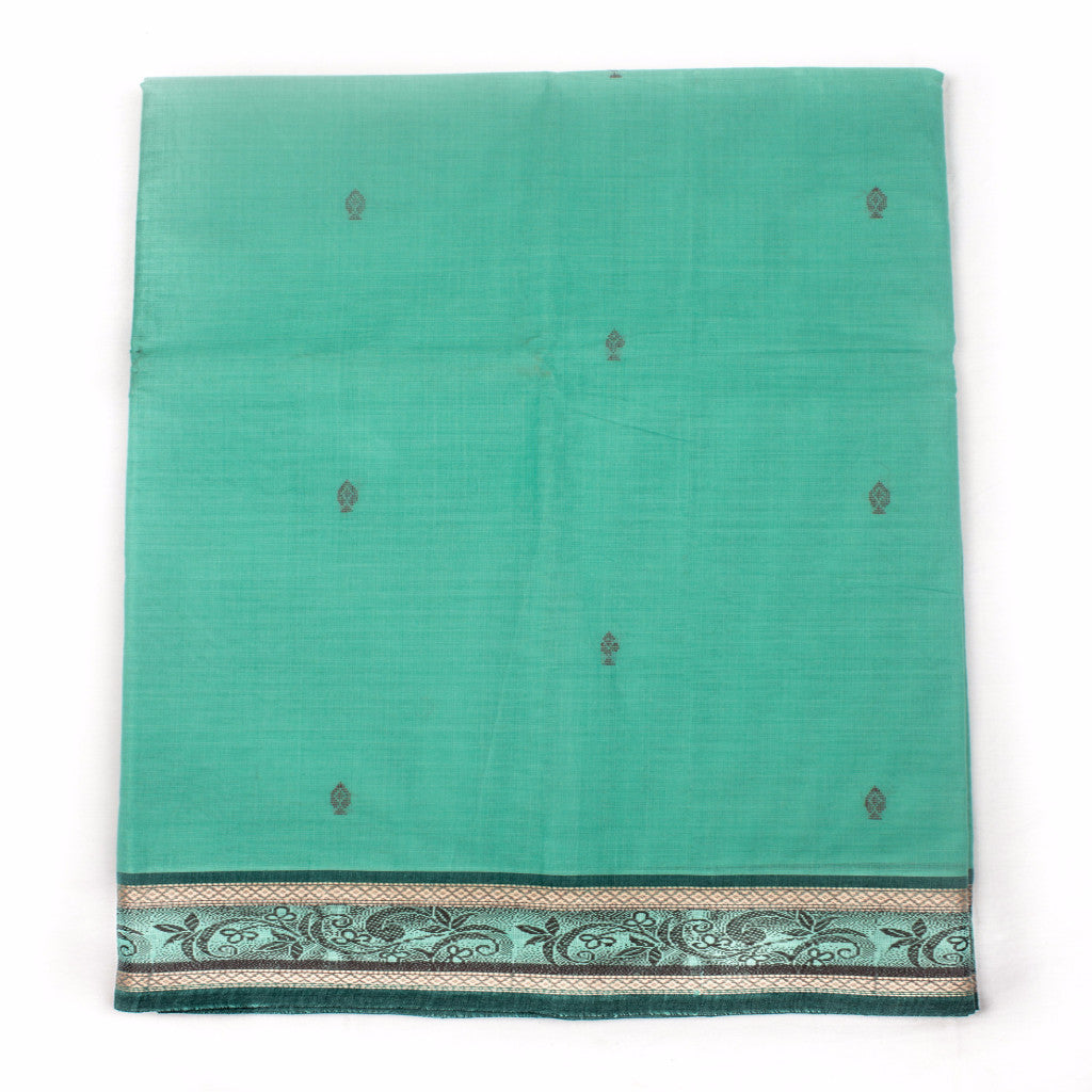 Keppel Green Chettinad Cotton Saree