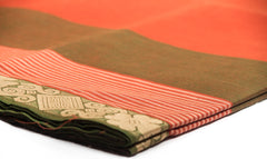 Dark Coral Chettinad Cotton Saree