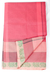 Indian Red Chettinad Cotton Saree